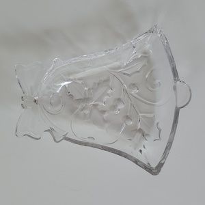 Mikasa Christmas Bell Candy Dish Trinket Tray 6.5 x 6"